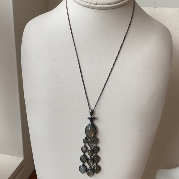 Clyde Duneier sterling silver Labradorite Peacock - Picture 4 of 9